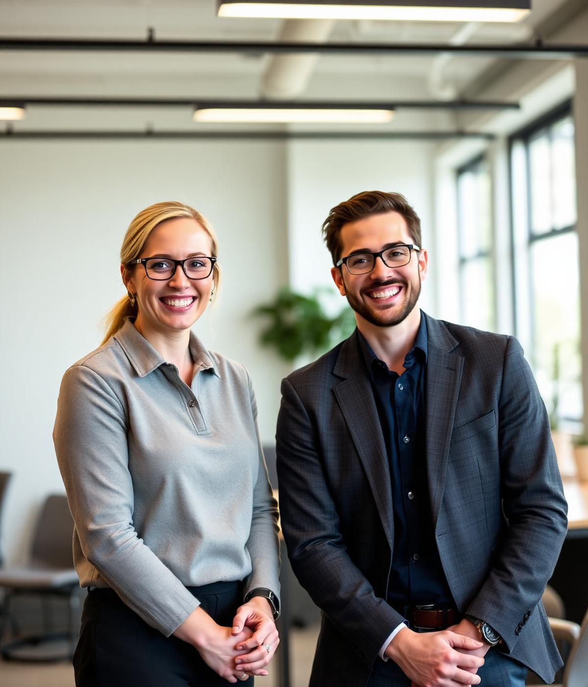 Prescott Solutions recruiters welcoming a candidate